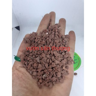 1kg Đá Nham Thạch Lava Đỏ size 3-6mm, Giữ Ẩm Lọc Nước Tốt, Cung Cấp Vi Lượng Giữ Màu sen Đá, Xương Rồng