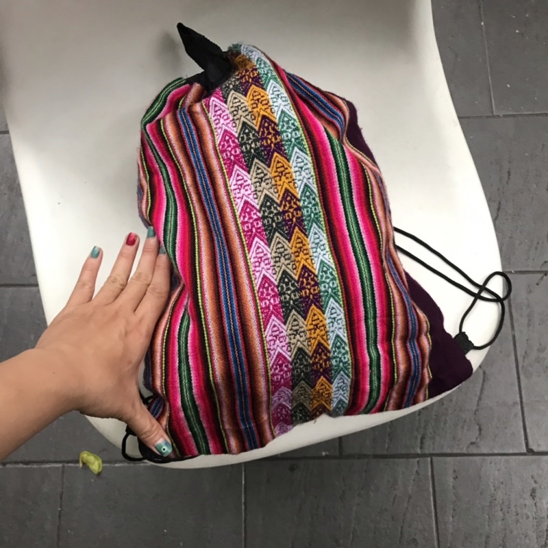 Balo rút 2hand vải thổ cẩm