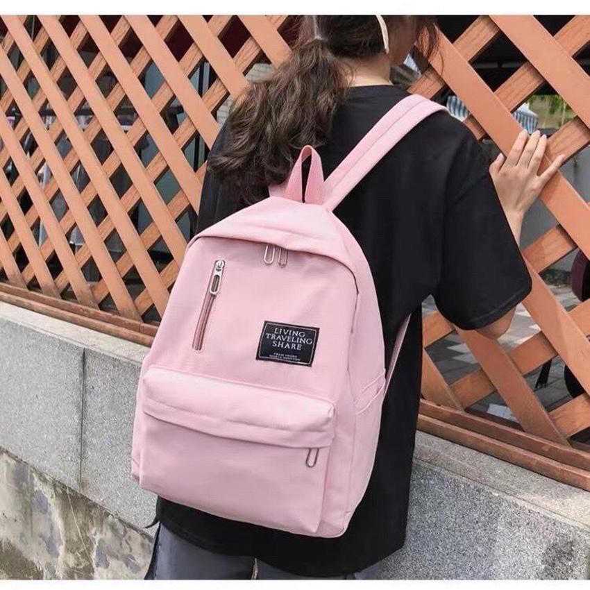 Balo nữ Ulzzang thời trang khoá cài tiện dụng