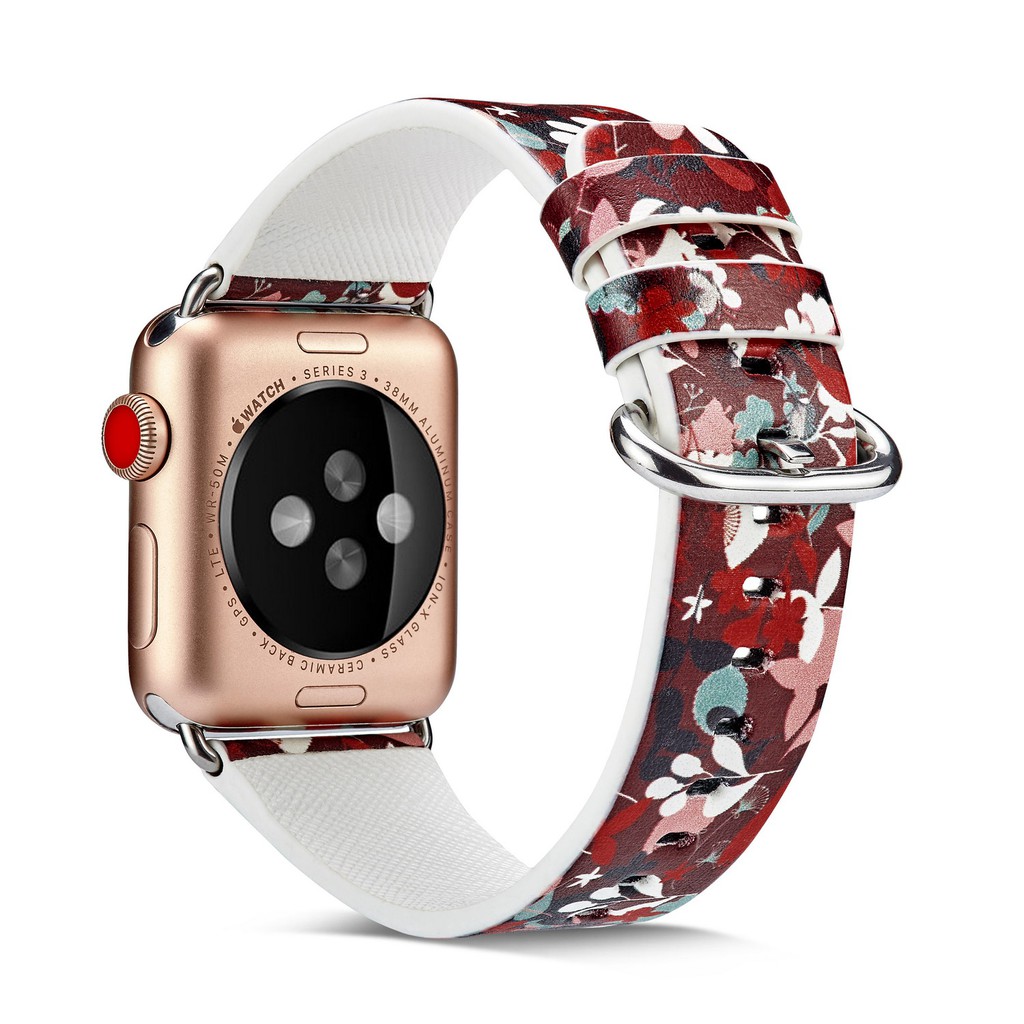 【Tranh】 Áp dụng cho Apple Watch Series 1 2 3 4 5 6 SE dây đeo sơn 38mm 40mm 42mm 44mm dây đeo silicone