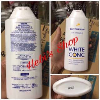 Sữa tắm trắng da WHITE CONC 360ml