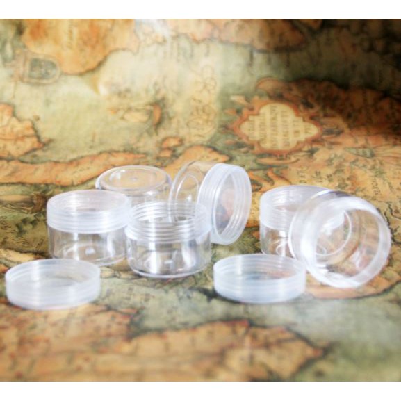Hũ tròn chiết son / kem dưỡng - chai chiết mỹ phẩm