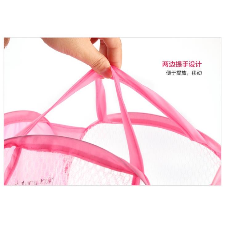 Giỏ Lưới Đựng Quần Áo, Đồ Dùng, Đồ Chơi Gấp Gọn Ngộ Nghĩnh