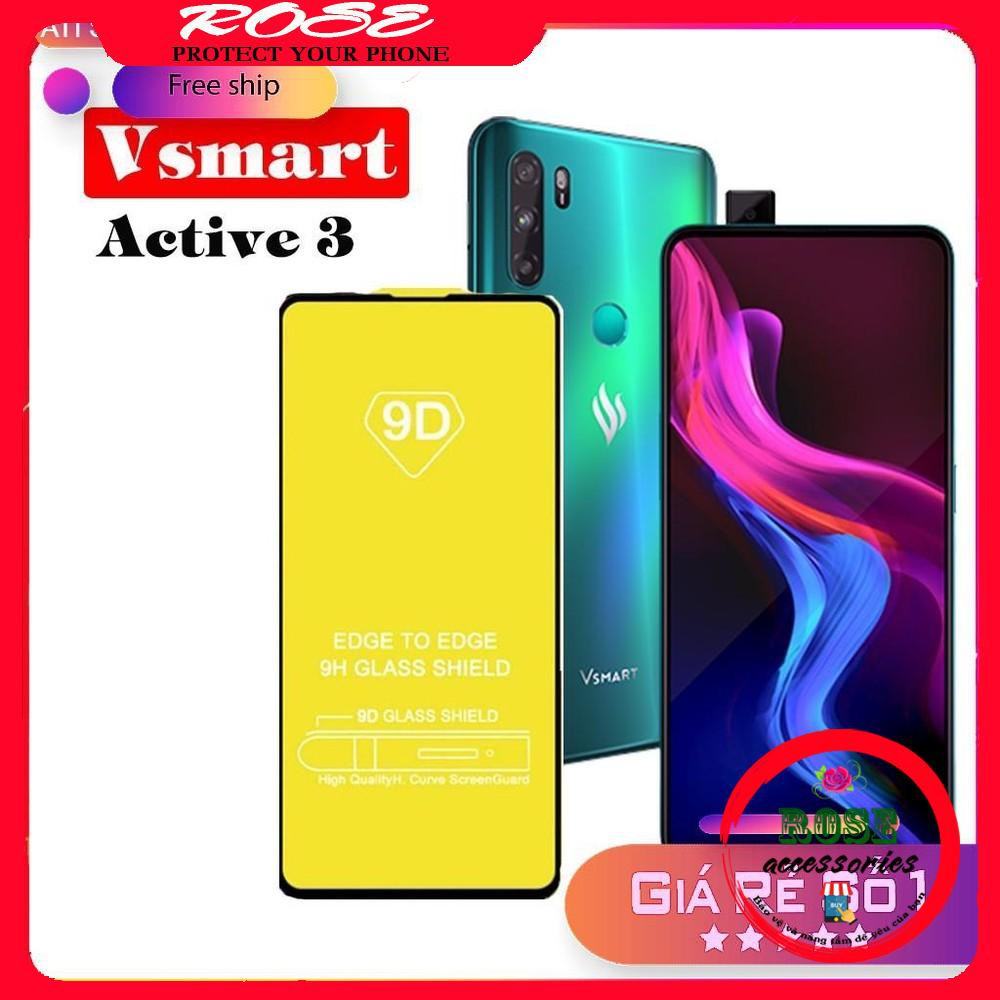 Kính Cường Lực Vsmart Active 3 Full Màn 9D