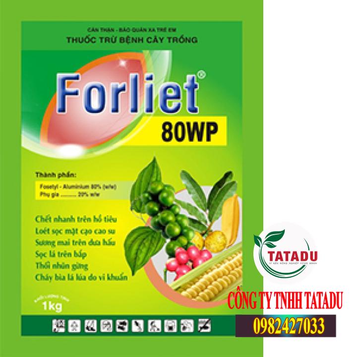 FORLIET 80WP GÓI 1KG - TRỪ BỆNH CHẾ-T NHANH TRÊN CÂY HỒ TIÊU