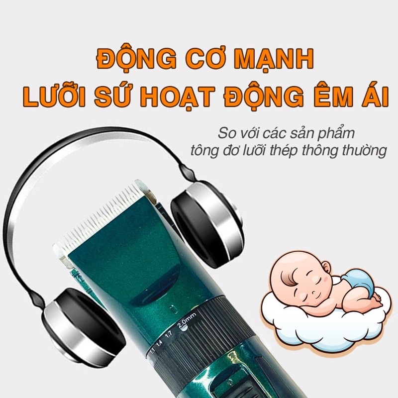 Tông đơ cắt tóc HUAERBO F30 Hai Pin