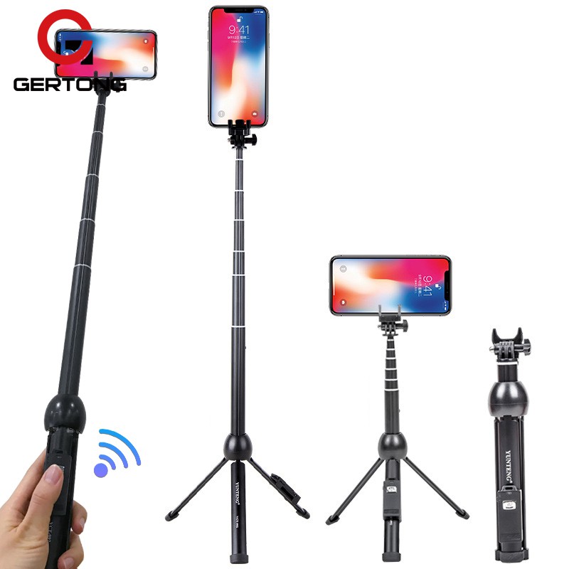 Gậy chụp ảnh selfie bằng hợp kim nhôm VCT-992 chia 7 phần kèm điều khiển từ xa tiện lợi