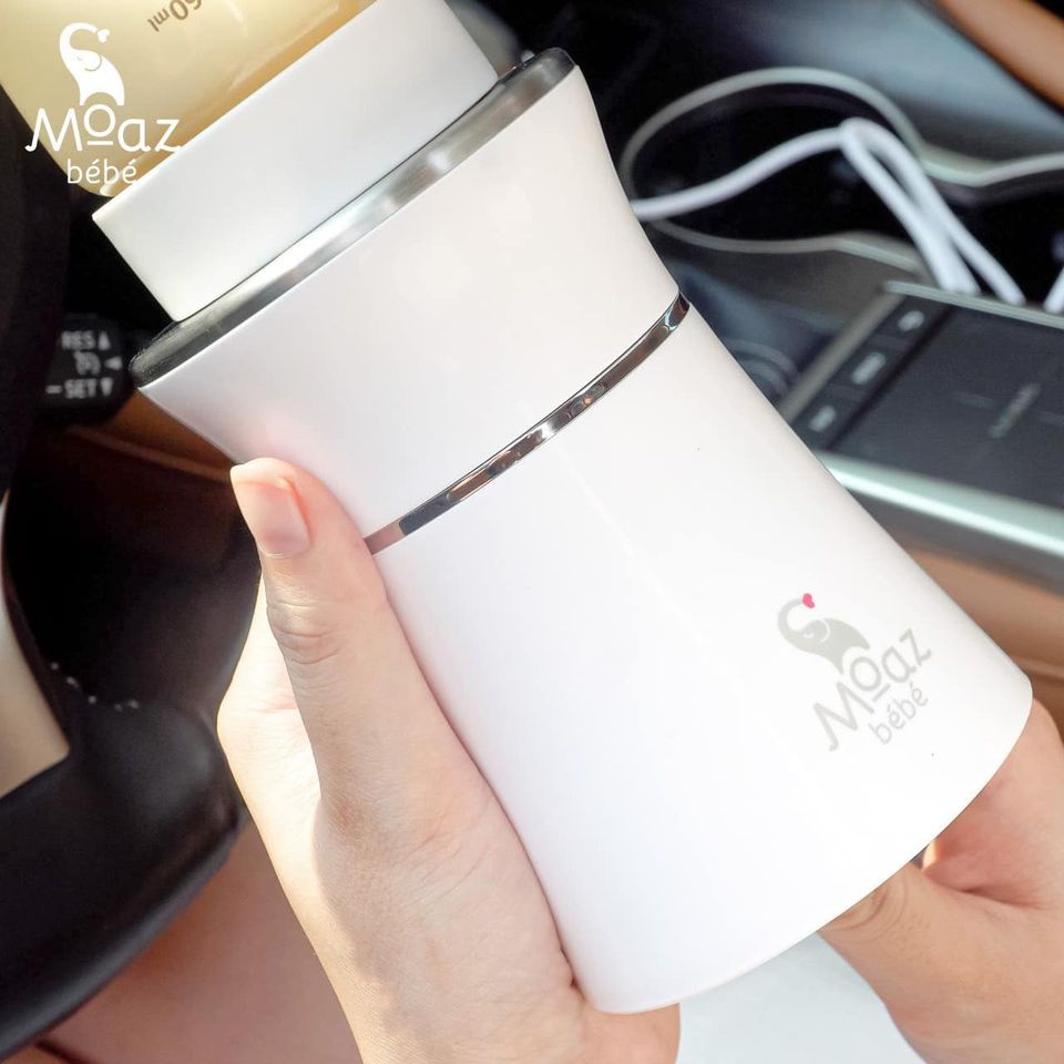 Máy hâm sữa cầm tay tích điện không dây moaz bebe
