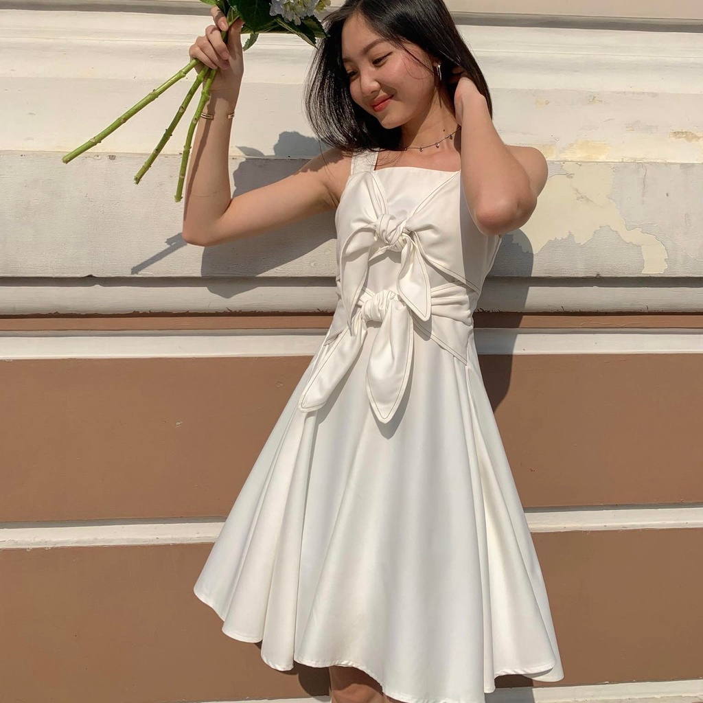 25 STUDIO Đầm hai dây xoè cột nơ Bowy Dress