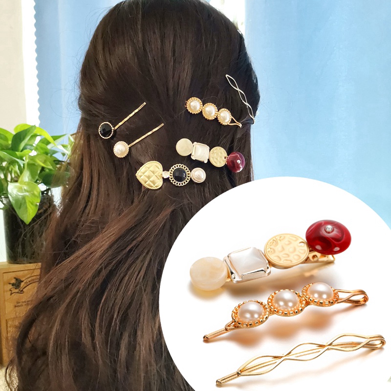 Sweet Hair Jewelry 3Pcs/Set Ins Pearl Hair Clip/Pin Korean Hairclip Head  Accessories | Shopee Việt Nam