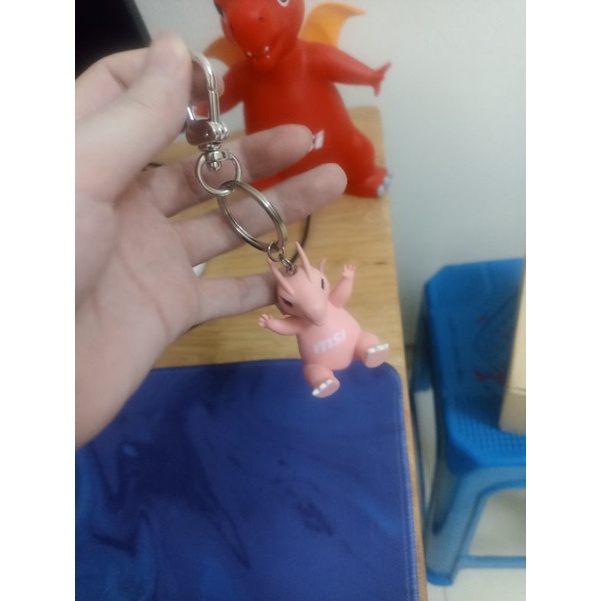 Móc khóa rồng MSI pink