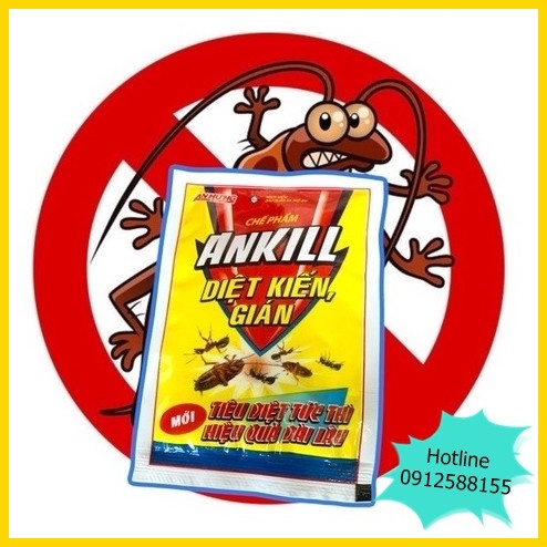 Chế phẩm tiêu diệt kiến, gián ANKILL  - Tiêu diệt tức thì, hiệu quả lâu dài