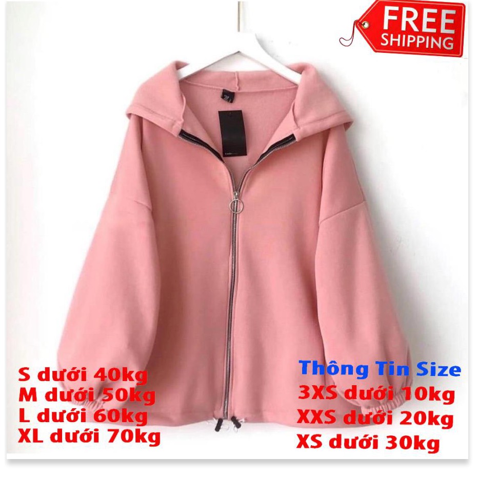 [FREESHIP TOÀN QUỐC] [hot trend 2020] Áo Hoodie nam nữ - Áo Khoác Nỉ Thu Đông Unisex kiểu dáng from rộng Lửng hoodie trơ