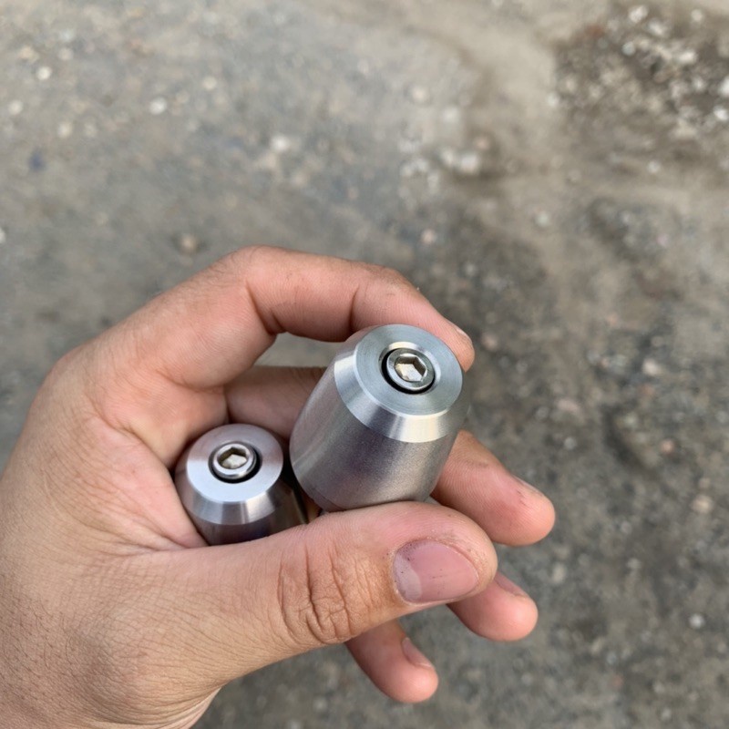 Cặp Gù inox chống rần rung Tay Lái  Kèm cục nhôm Đóng gù