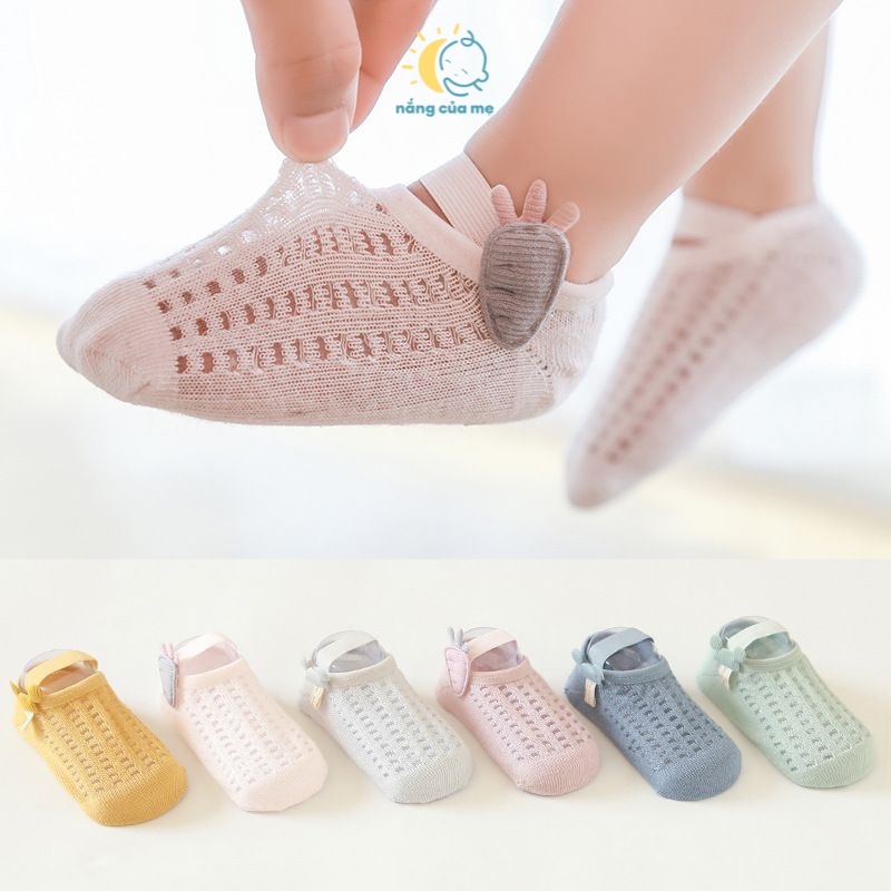 Tất Lưới Tập Đi Nắng Của Mẹ thoáng khí có viền thun ôm chân cực thoải mái êm ái cho bé hiếu động_ BABYDUA