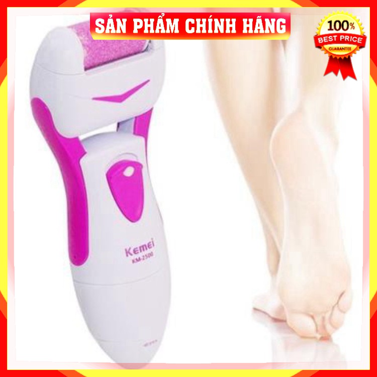 [Loại 1 - Nhập Khẩu] (Sạc điện) Máy chà gót chân Kemei KM2502 dụng cụ nail mài tẩy tế bào chết cắm điện chuyên dụng