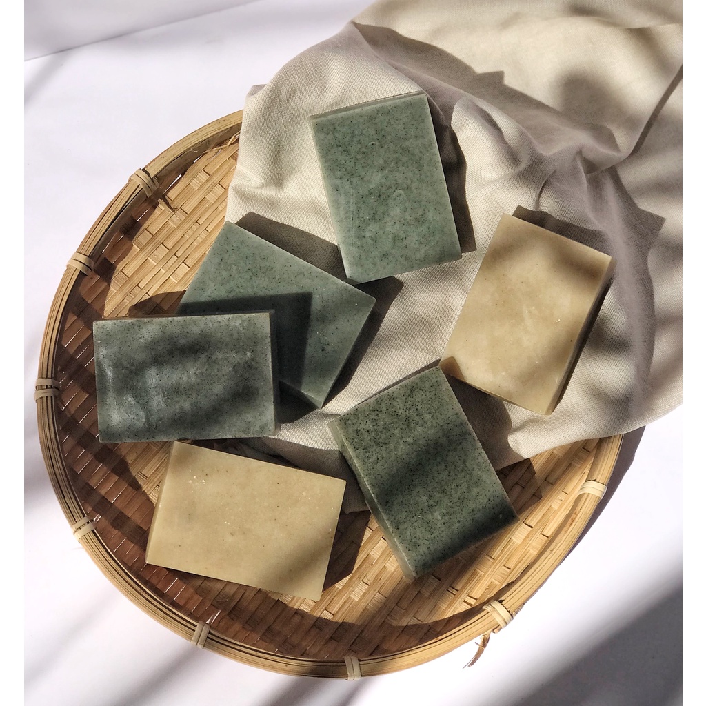 Xà phòng tắm rau má, tảo, mướp đắng dùng cho mọi loại da phù hợp mùa hè du lịch hoặc làm quà tặng