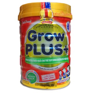 Sữa bột Nuti Grow Plus Đỏ 900g Dành Cho trẻ Còi xương