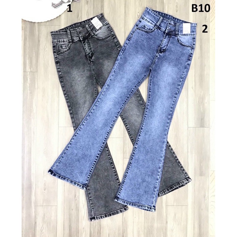Quần Jeans Nữ Ống Loe Dài Siêu Đẹp
