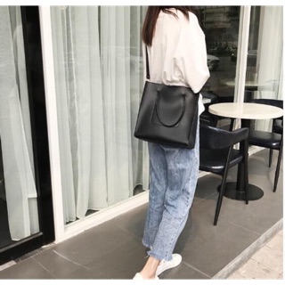 Túi Da Hàn Quốc Kèm Ví Nhỏ