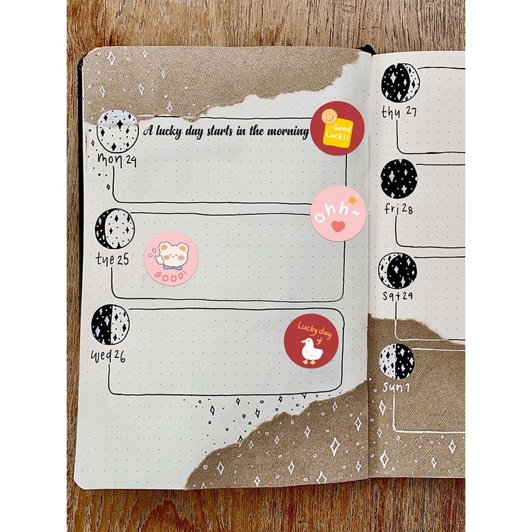 Cuộn 500 Miếng Dán Hình Động Vật Dễ Thương Dùng Để Trang Trí