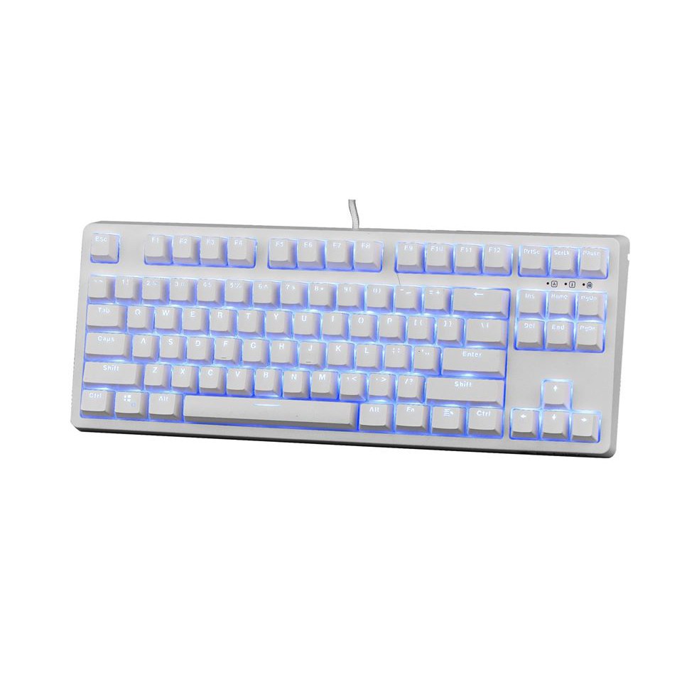 [WHITE] Bàn Phím Cơ E-Dra EK387 ICE WHITE Đèn Led Trắng, Chống Nước - BH 2 Năm Chính Hãng - Hưng Long PC