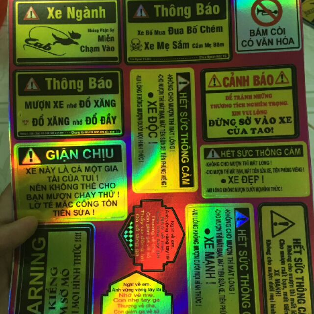 Tem logo 7 màu
