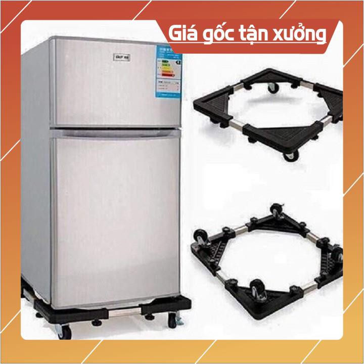 [XẢ KHO+FREE SHIP] Kệ inox chân máy giặt tủ lạnh đa năng chống rung lắc loại có bánh xe