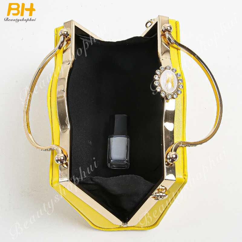 Túi Xách Dự Tiệc Đính Kim Cương Giả Phong Cách Âu Mỹ Sang Trọng Cho Nữ