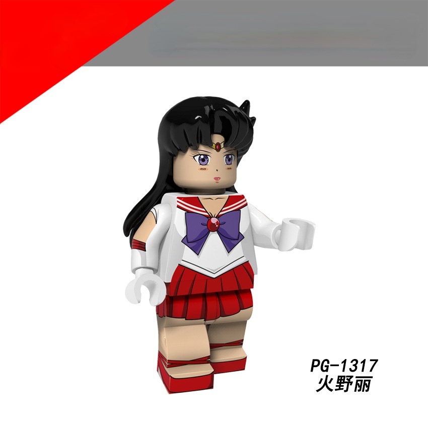 Mô Hình Lego Nhân Vật Hino Rei Kaiou Michiru Hoạt Hình Sailor Moon