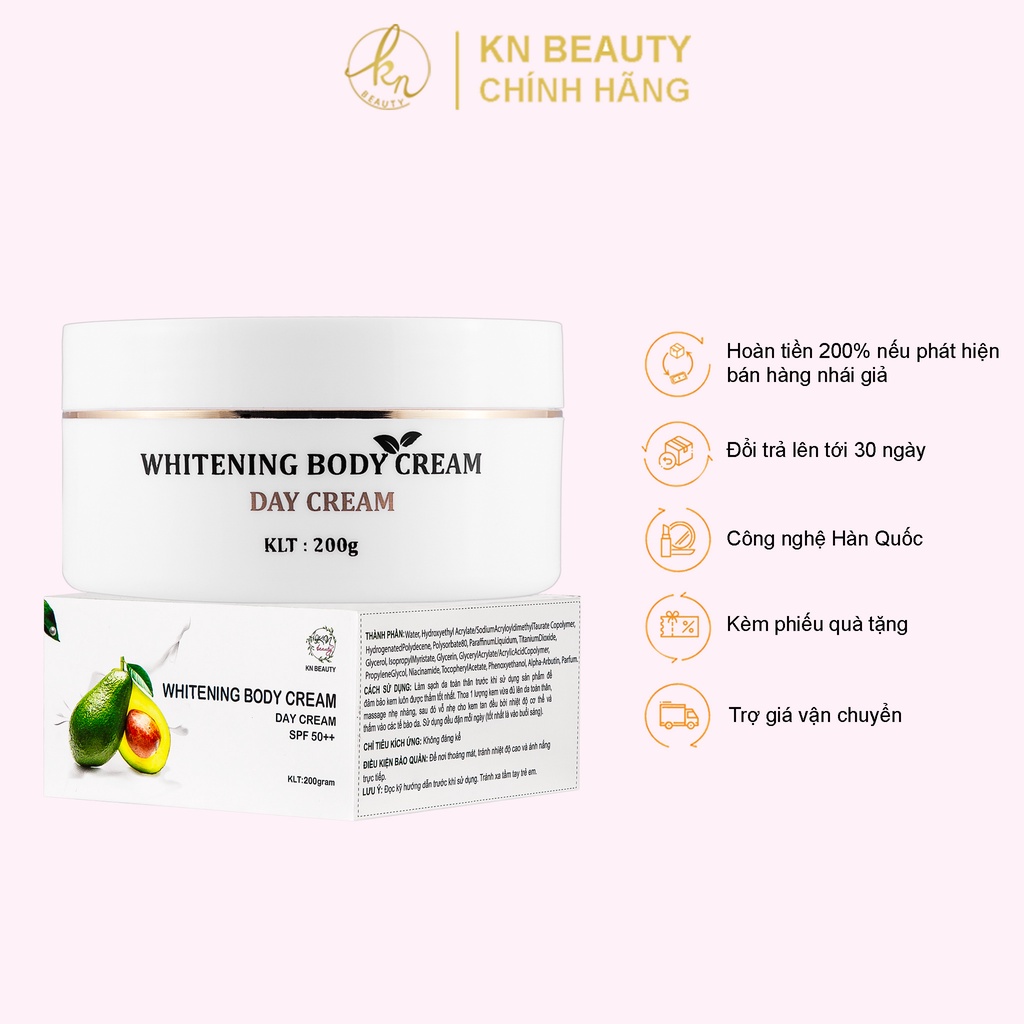 KN Beauty - Kem Dưỡng Da Body tinh chất Bơ 150gr