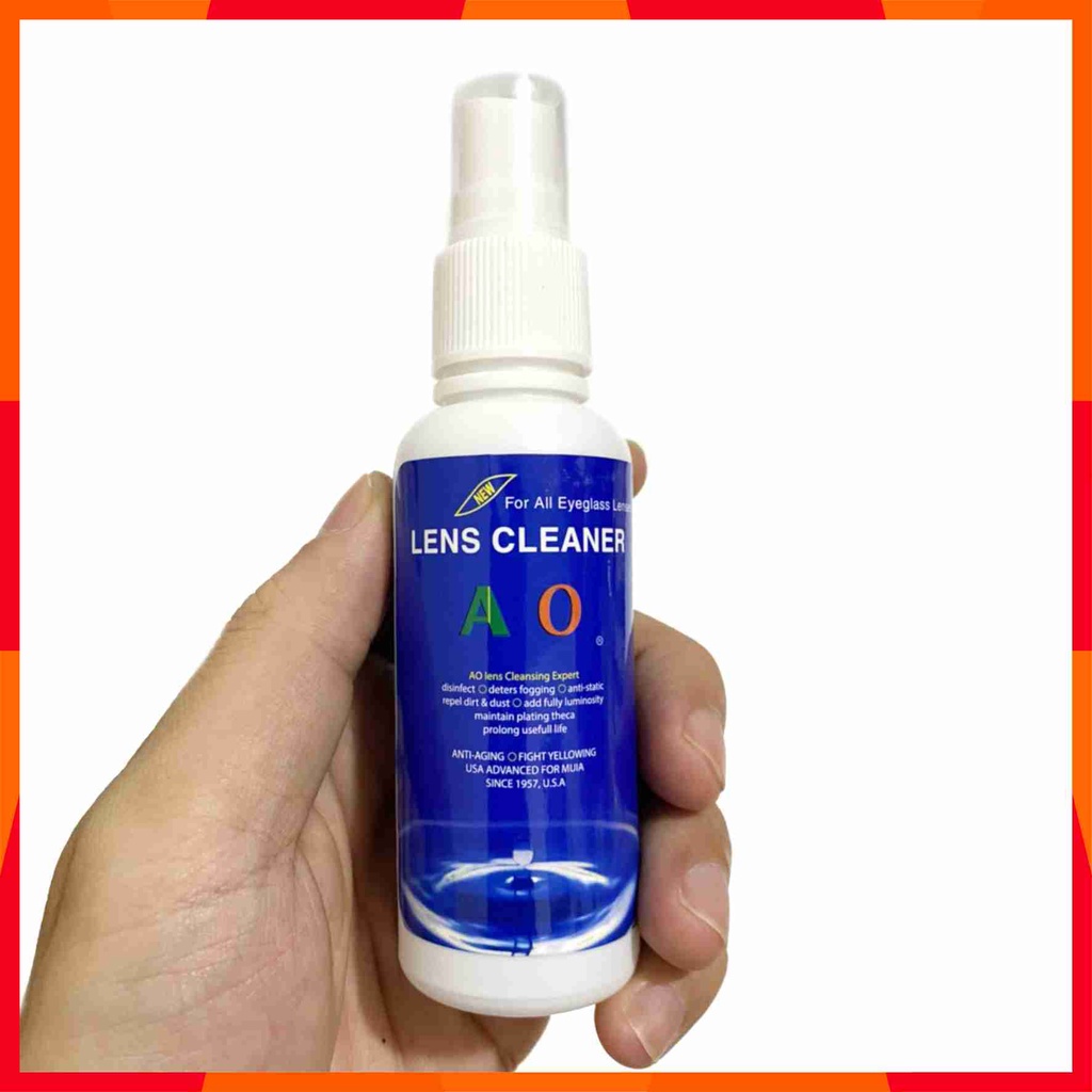 Nước rửa mắt kính dạng xịt chuyên dụng LENS CLEANER AO