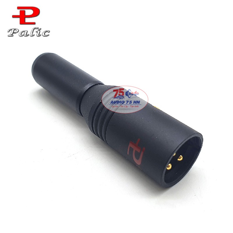 Bộ Jack canon Palic mạ bạc cao cấp - Jack XLR Palic màu đen