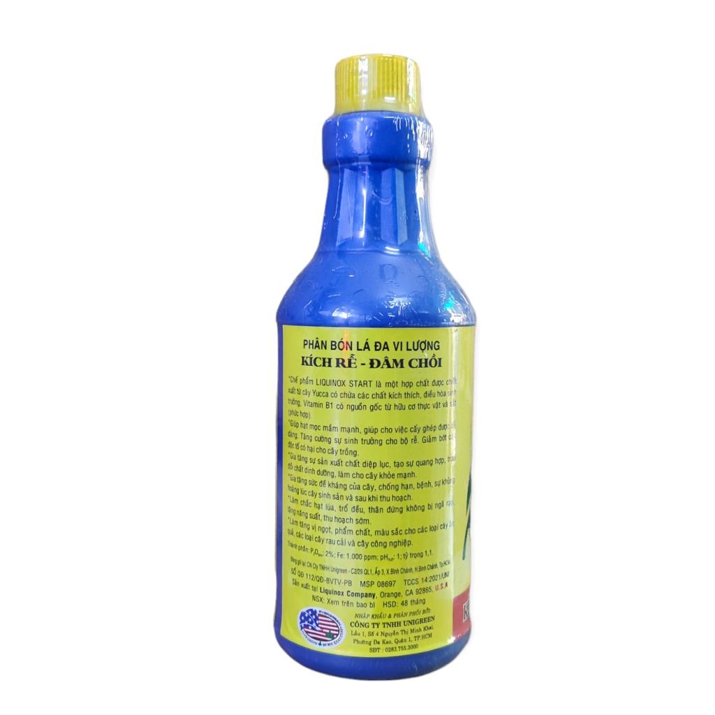 Phân bón Vitamin B1 GrowMore Liquinox Start tăng cường bộ rễ - 1 lít