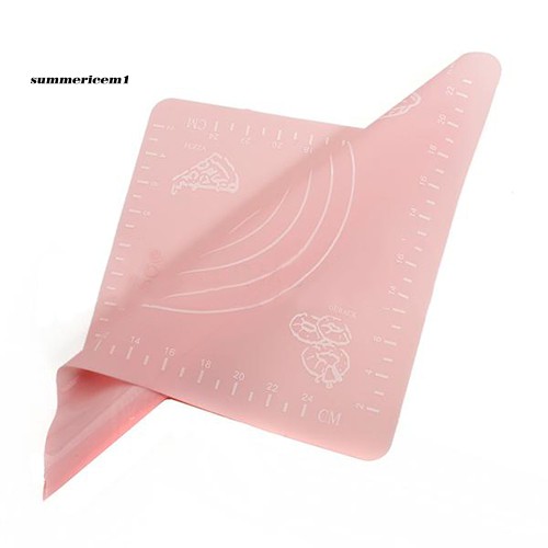 Thảm Silicone Lăn Cắt Bột Làm Bánh Tiện Dụng