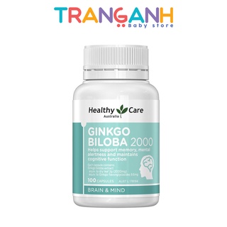 Viên uống bổ não Healthy Care Ginkgo Biloba 2000mg Úc