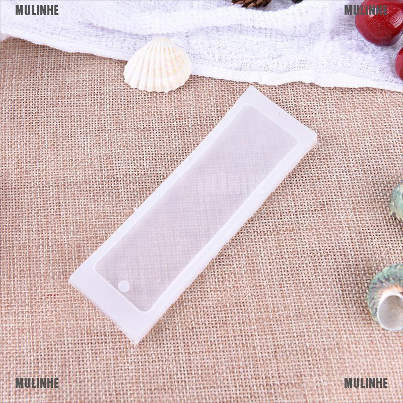 Khuôn Silicone Hình Chữ Nhật Làm Thẻ Đánh Dấu Sách / Trang Sức DIY