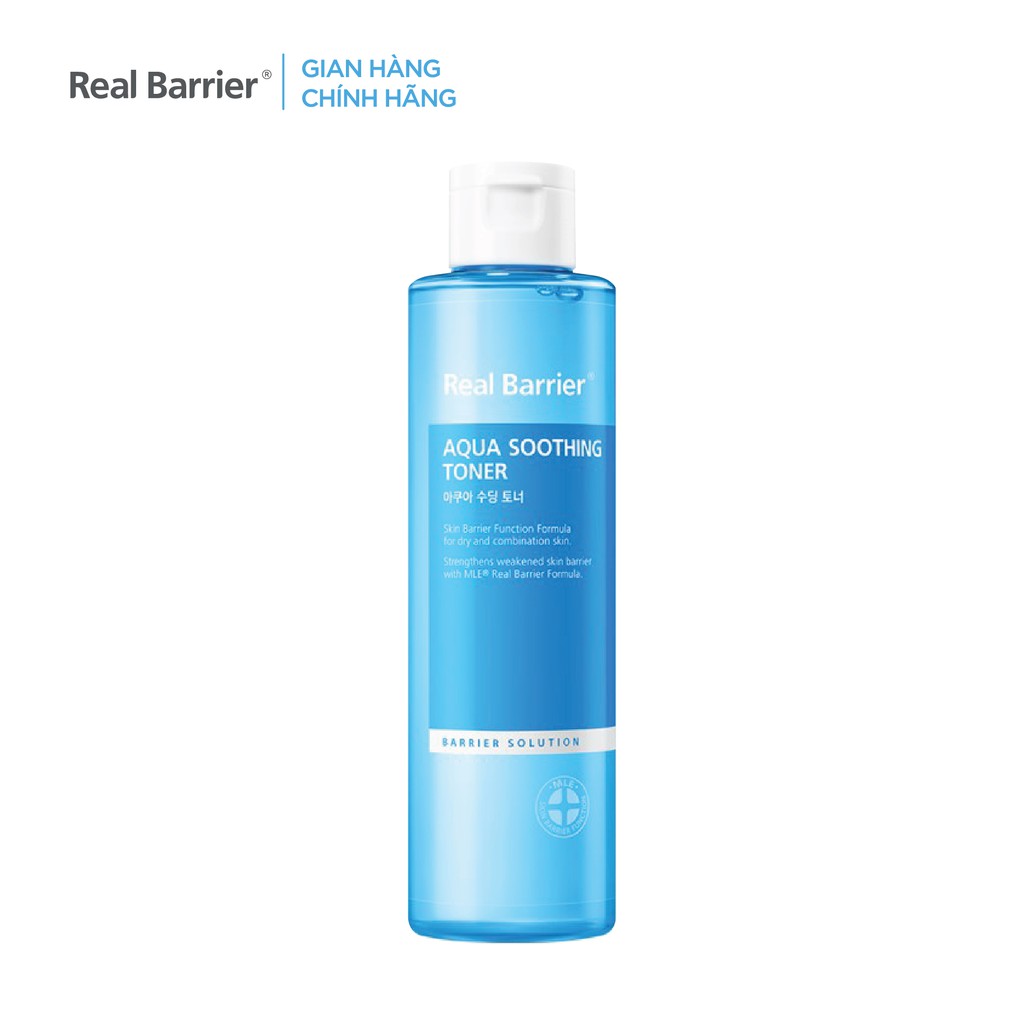 Nước cân bằng cấp nước làm dịu REAL BARRIER Aqua Soothing Toner 190ml