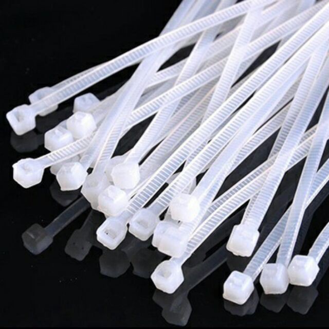 [SIEURE] 100 Sợi dây rút nhựa trắng hàng đẹp, phân phối chuyên nghiệp.