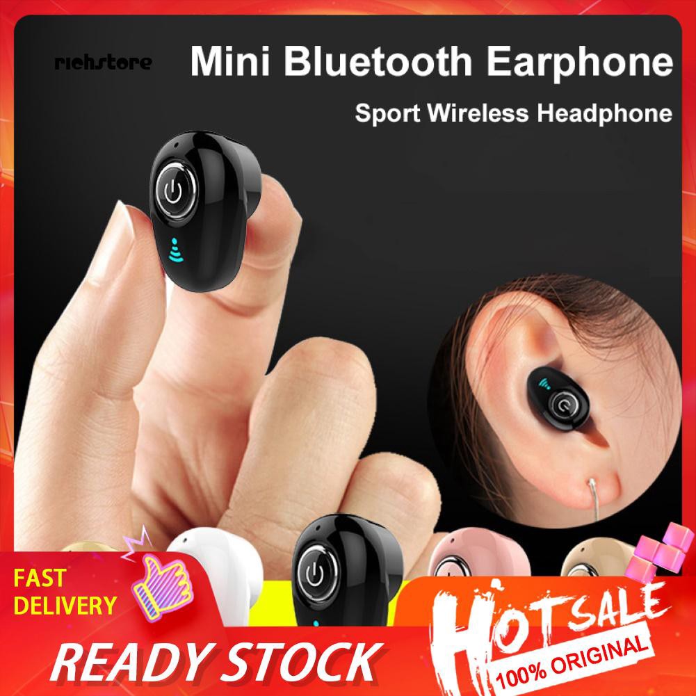 1 Tai Nghe Bluetooth Thể Thao Mini Có Mic