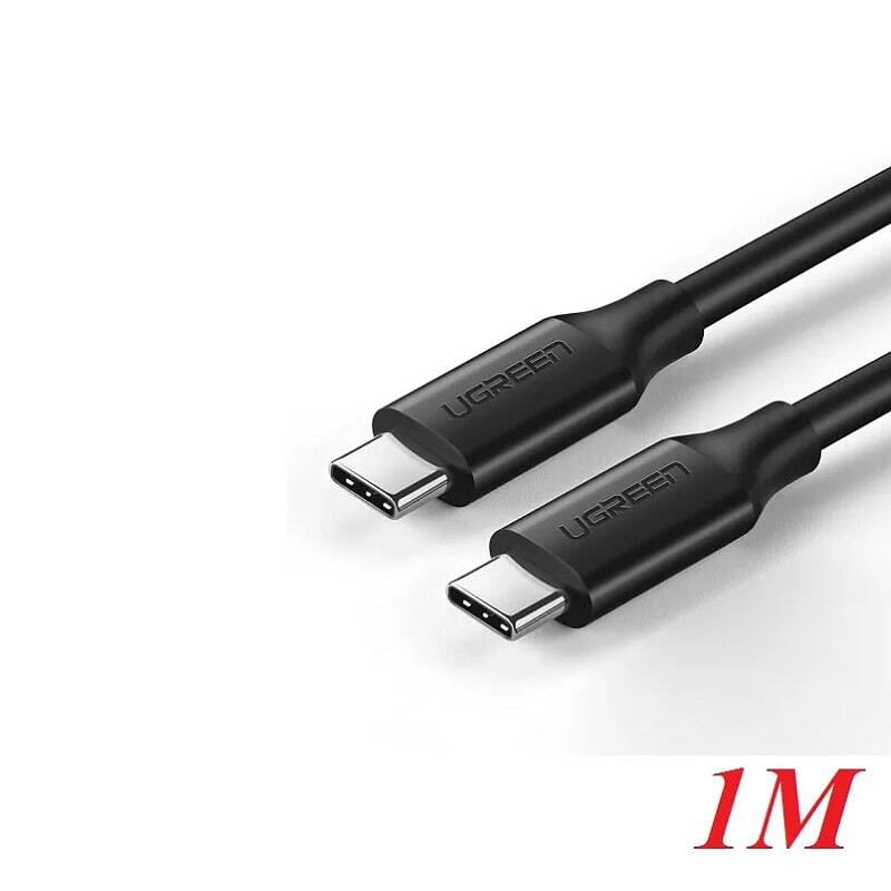 1m 3.1 gen 2 cáp usb 2 đầu type c 5A hợp kim mạ nickel Ugreen 50232 US266