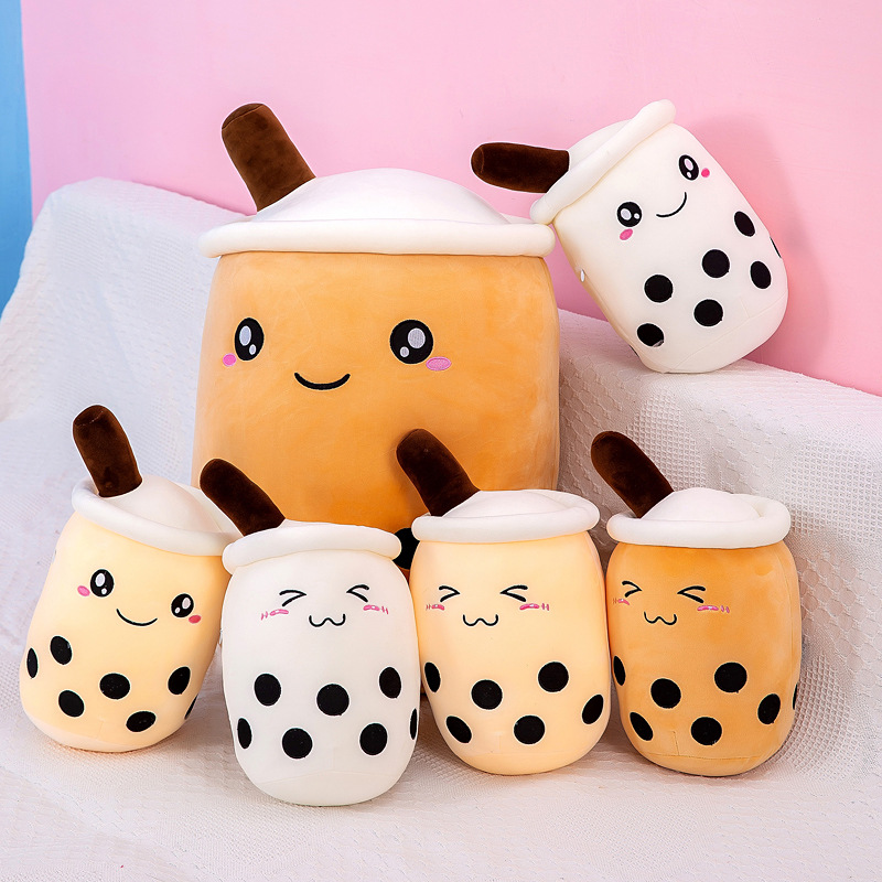 25CM Gấu Bông Trà Sữa Chân Trâu Mini Milk Tea Cup Plush Pillow Stuffed