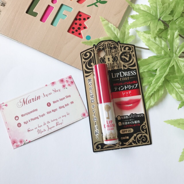 Son dưỡng môi Lip Dress omi son tint dưỡng môi có màu
