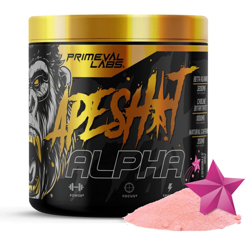 Primeval Labs Apeshit Alpha Pre Giúp Tập Trung Tinh Thần, Tỉnh Táo, Tăng Sức Mạnh (150 Gram)