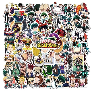 A set of 50/100 My Hero Academia computer notebook waterproof decorative stickers