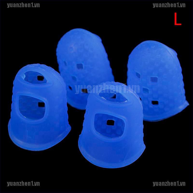 [YUANZHEN1] 4 Miếng silicone Bọc Bảo Vệ Ngón Tay Khi Chơi guitar
