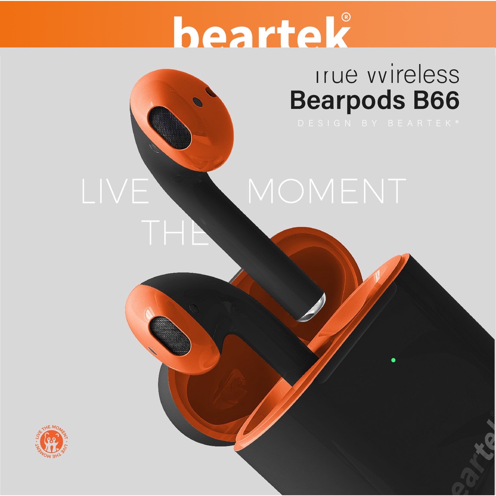 Tai nghe Bluetooth Beartek Bearpods B66 True Wireless có định vị, đổi tên, chạm cảm ứng, cửa sổ kết nối-Bảo hành 1 đổi 1 thumbnail