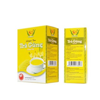 Trà gừng dạng cốm Sing Việt 100g (10 gói x 10g, Tùy chọn hộp xanh, hộp vàng)