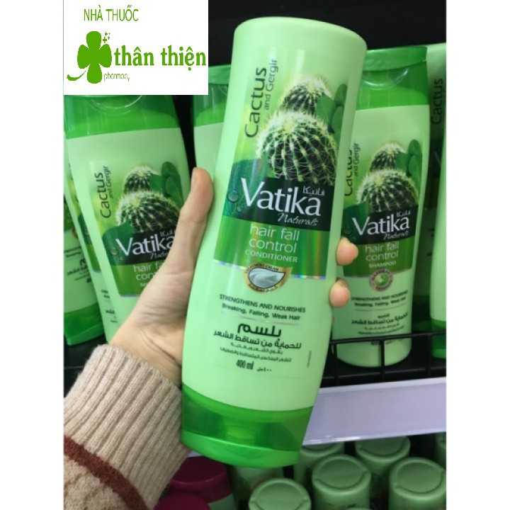 Dầu xả Vatika Naturals Hair Fall Control Conditioner ngăn ngừa tóc gãy rụng, kích thích mọc tóc