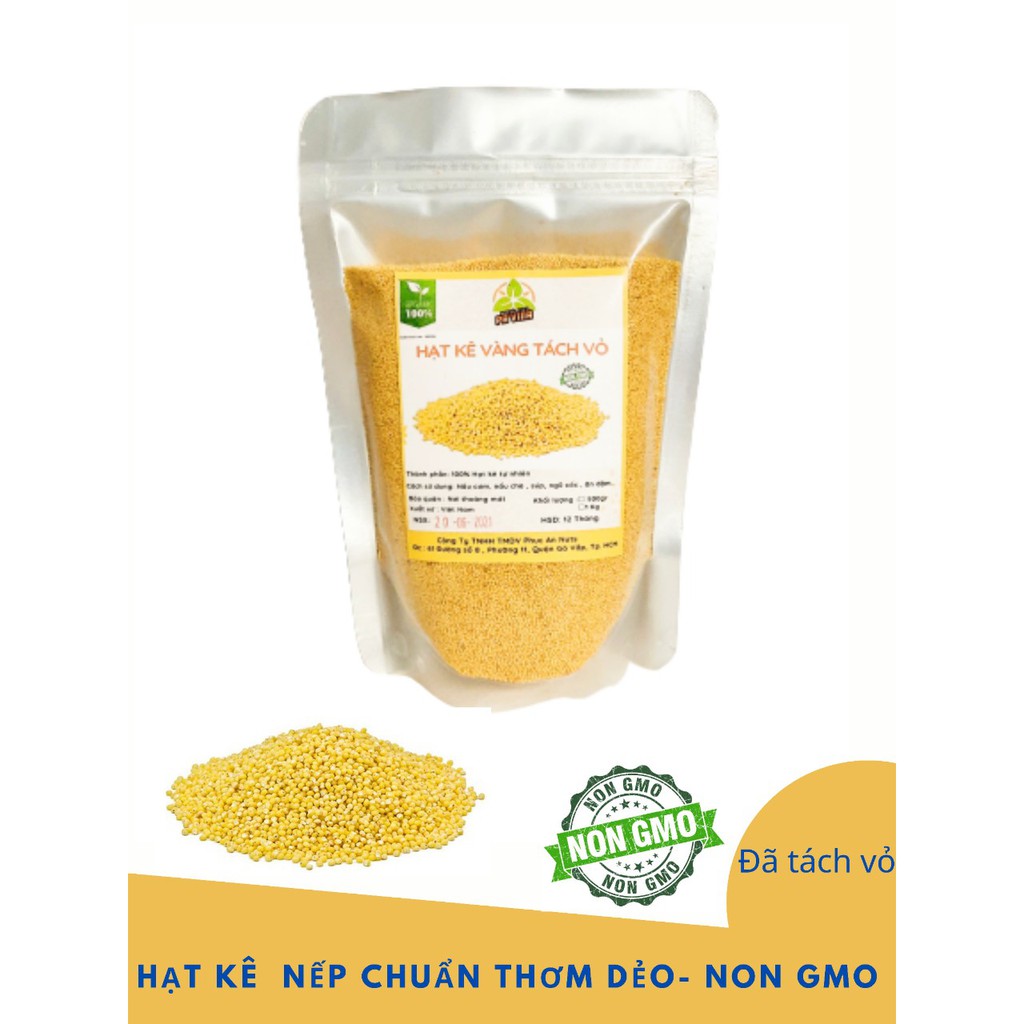 1 KG Hạt Kê Nếp giống thuần Non GMO ( Kê hạt nhỏ liti / Kê hạt to )